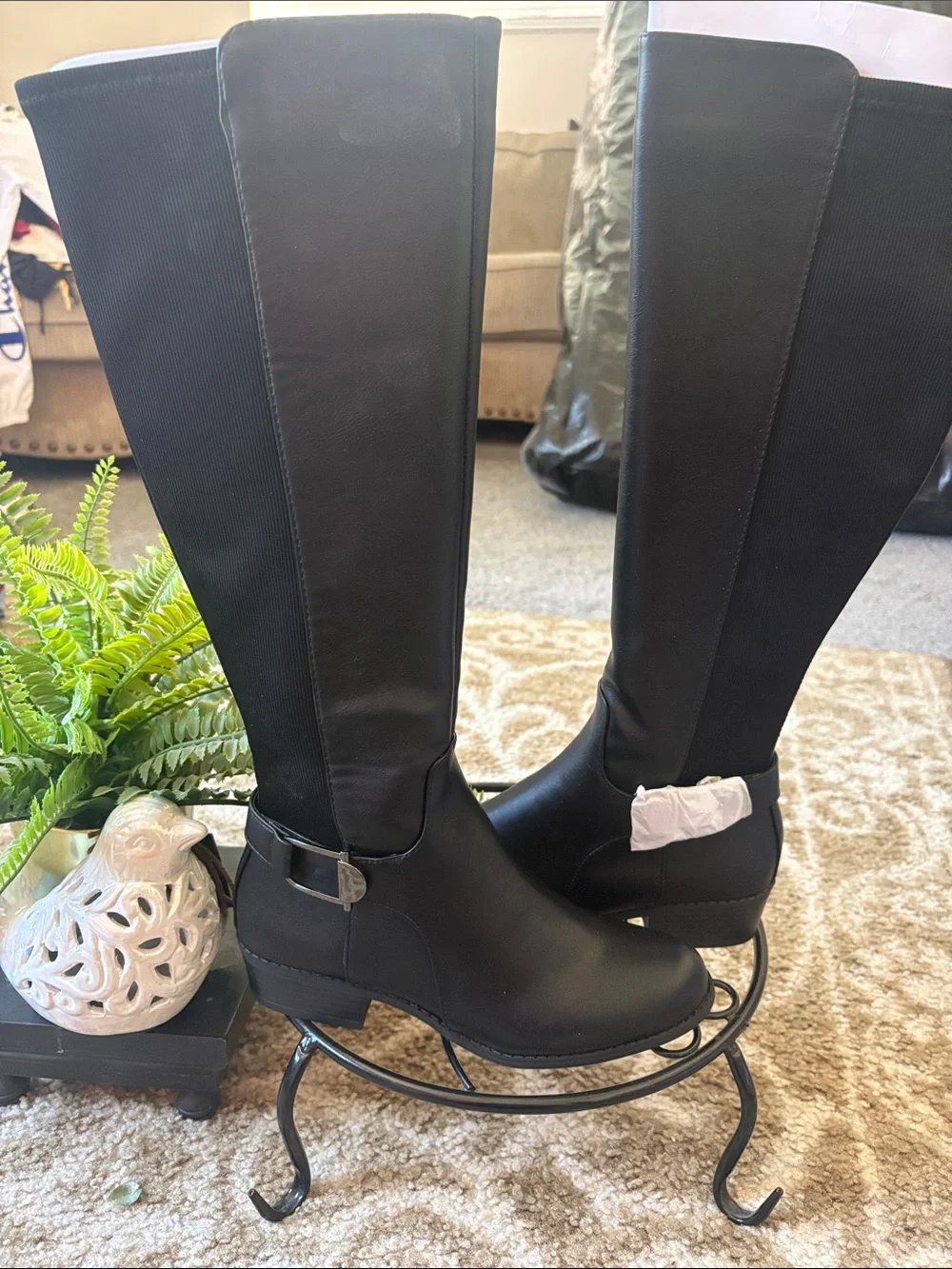 Alfani Black Over-the-Knee Riding Boots